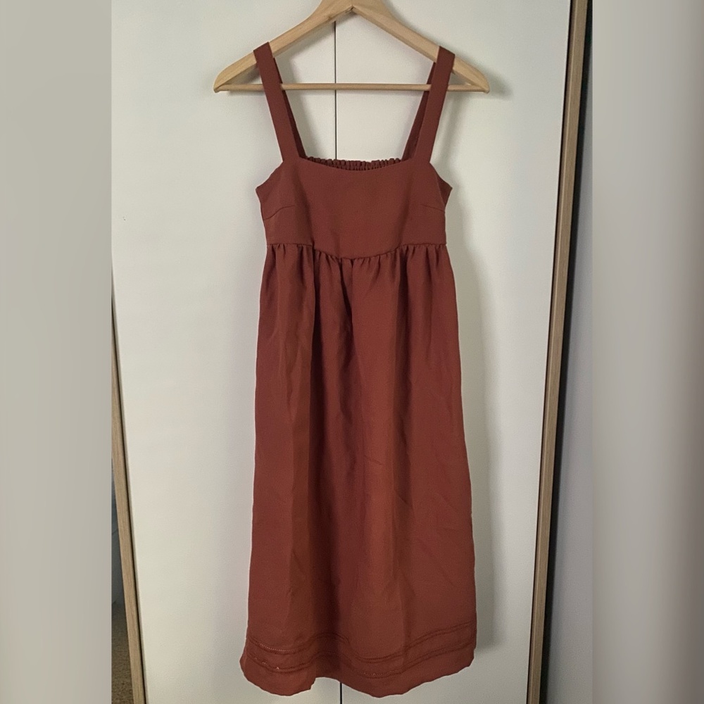 Knotsisters rust dress